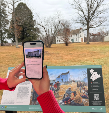 Liberty Trail NJ app in use